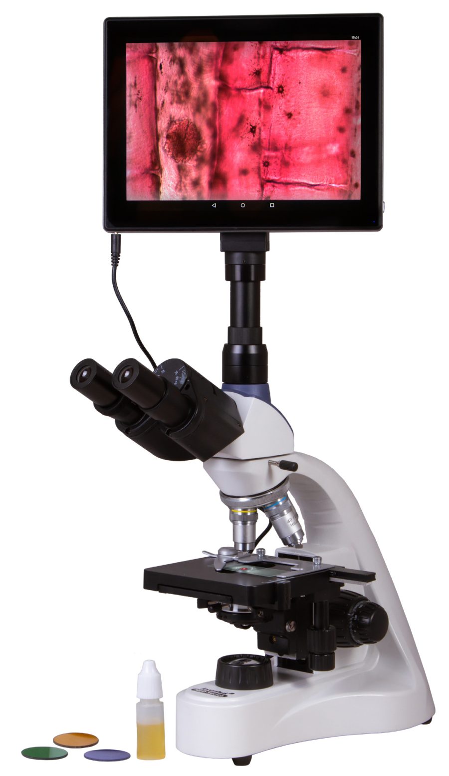 Microscopio trinoculare digitale Levenhuk MED D10T LCD - immagine 3