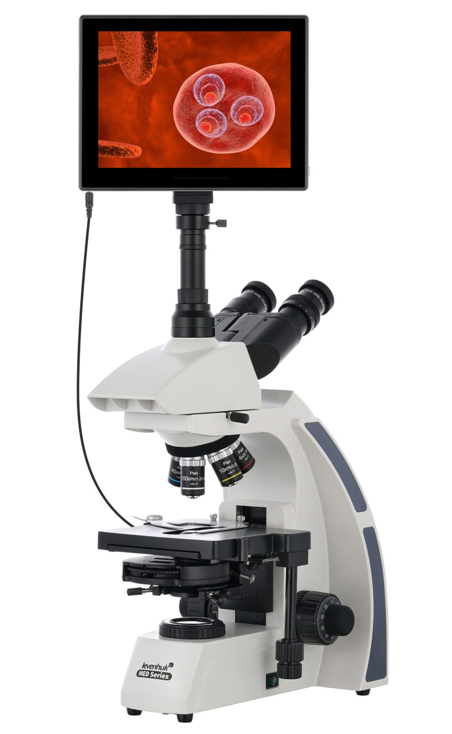 Microscopio trinoculare digitale Levenhuk MED D45T LCD - immagine 4