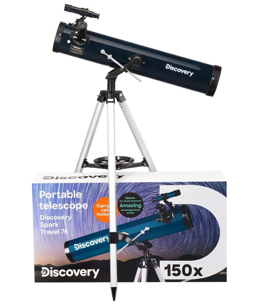 Telescopio Discovery Spark Travel 76 con libro - immagine 2