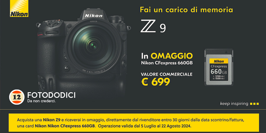 Nikon Z9 - Fai Un Carico Di Memoria Fino Al 22 Agosto 2024