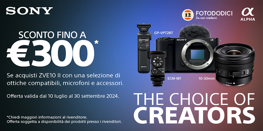 The choise of Creators SONY PROMO Sony ZV-E10 II 30-09-2024 !