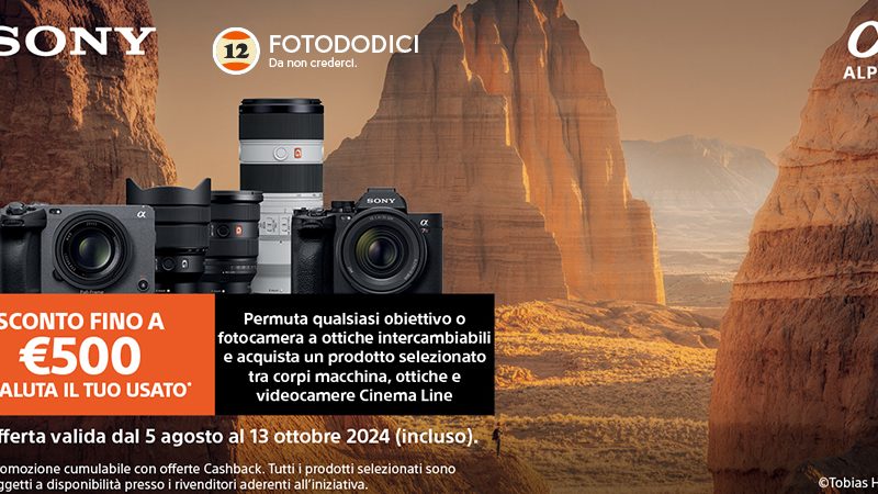 Sony Trade In dal 5 Agosto al 13 Ottobre 2024