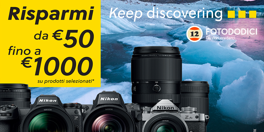 Nikon Winter Promotion risparmi fino a 1000€ con lo SCONTO IN CASSA, scadenza 13/01/2025