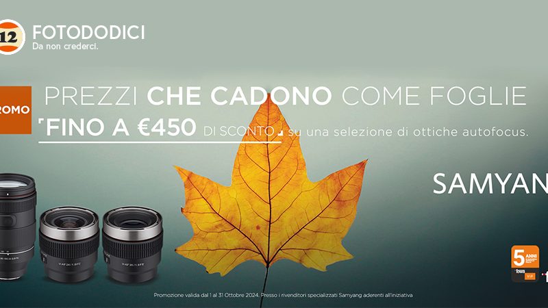 Samyang Sconto in cassa fino al 31/10/24