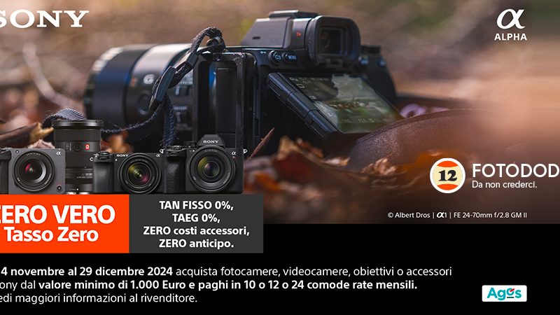 Sony Tasso 0 …. VERO fino al 29 Dicembre 2024 !