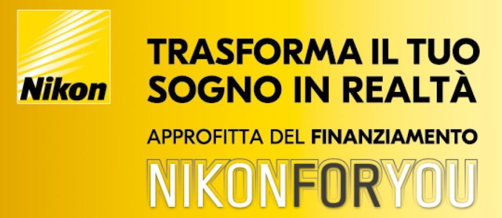 Nikon Finanziamento tasso 0 fino al 27 Gennaio 2025