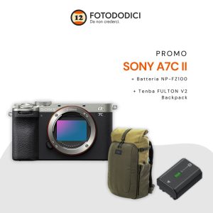 Sony A7C II – Body SILVER – Garanzia 2+1 Sony Italia – CASHBACK STUDENTI -250€ fino al 30/06/25 – 1 Batteria + Tenba Fulton V2 OMAGGIO !