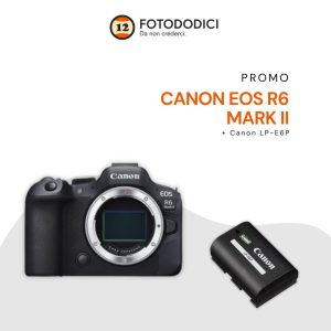 Canon EOS R6 Mark II – Garanzia Canon Italia – 1 Batteria + 1 Zaino CaseLogic BRBP105 in OMAGGIO!