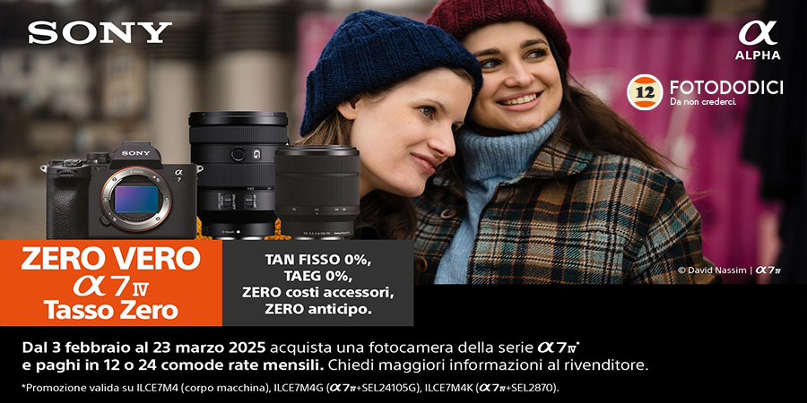 Sony Tasso 0% su Sony Alpha 7 IV ... Quello Vero ! fino al 23/03/2025